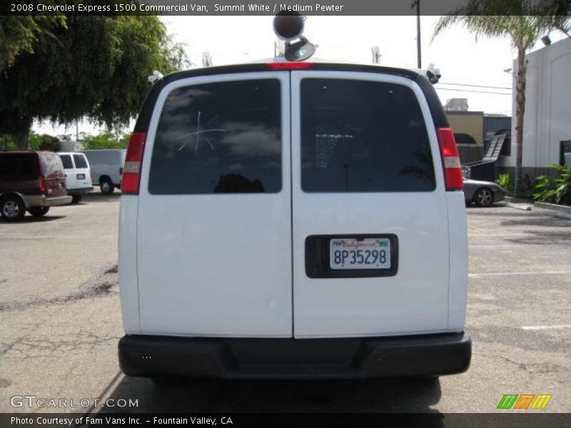Summit White / Medium Pewter 2008 Chevrolet Express 1500 Commercial Van