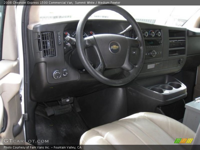 Summit White / Medium Pewter 2008 Chevrolet Express 1500 Commercial Van