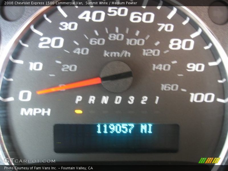 Summit White / Medium Pewter 2008 Chevrolet Express 1500 Commercial Van