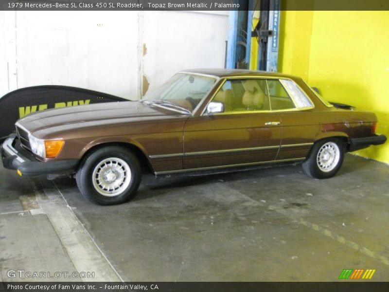 Topaz Brown Metallic / Palamino 1979 Mercedes-Benz SL Class 450 SL Roadster