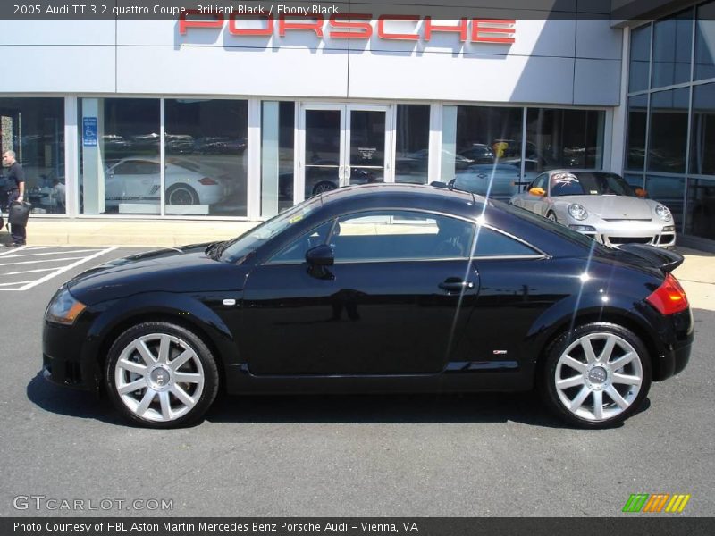 Brilliant Black / Ebony Black 2005 Audi TT 3.2 quattro Coupe
