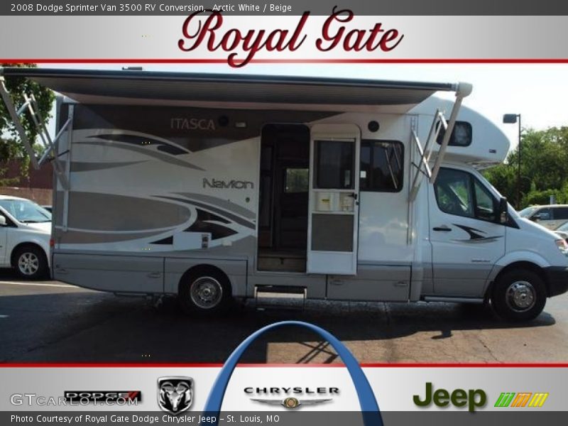 Arctic White / Beige 2008 Dodge Sprinter Van 3500 RV Conversion