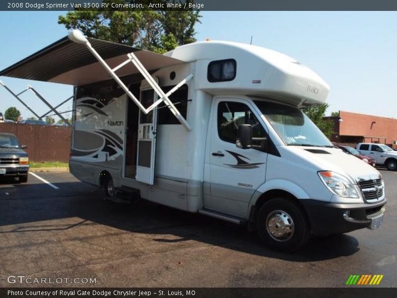 Arctic White / Beige 2008 Dodge Sprinter Van 3500 RV Conversion