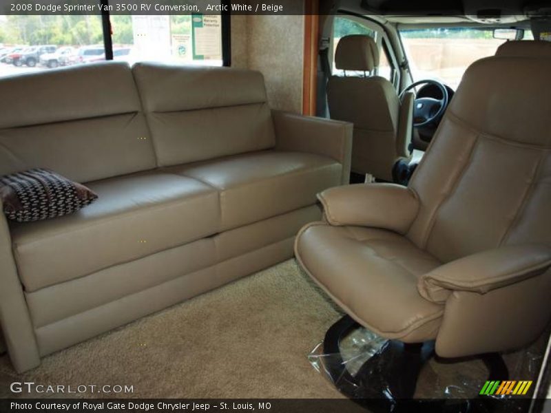 Arctic White / Beige 2008 Dodge Sprinter Van 3500 RV Conversion
