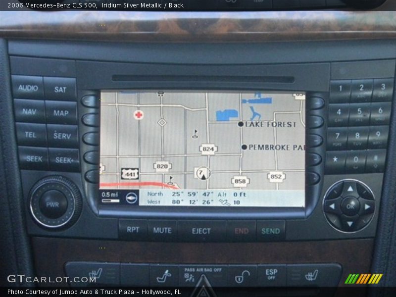 Iridium Silver Metallic / Black 2006 Mercedes-Benz CLS 500