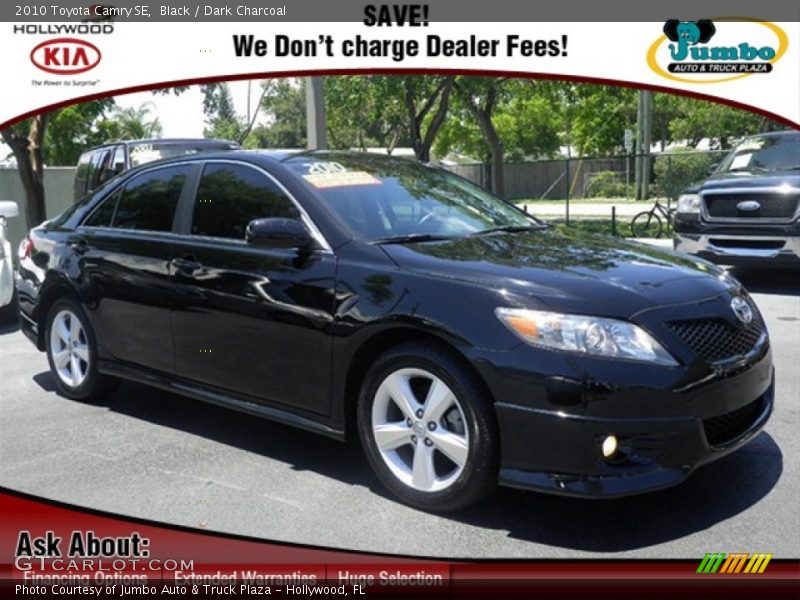 Black / Dark Charcoal 2010 Toyota Camry SE