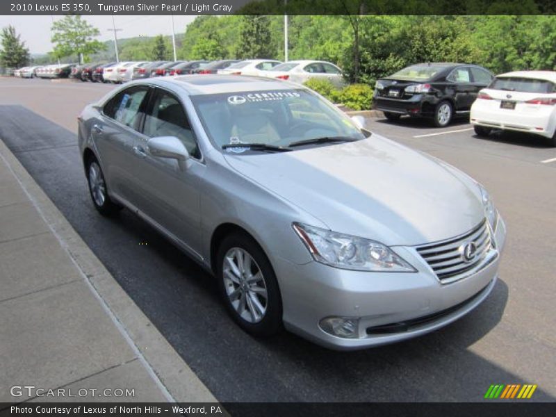 Tungsten Silver Pearl / Light Gray 2010 Lexus ES 350