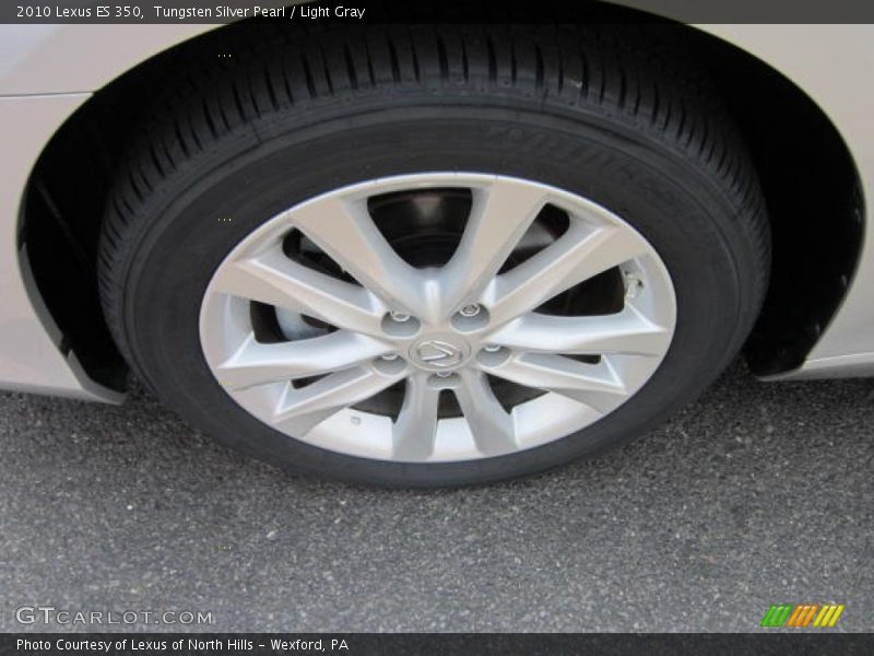 Tungsten Silver Pearl / Light Gray 2010 Lexus ES 350