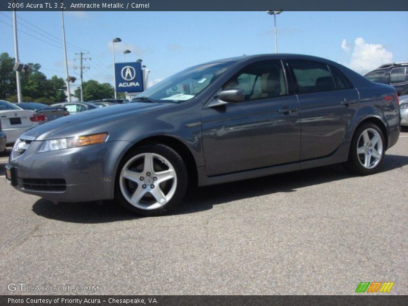 Anthracite Metallic / Camel 2006 Acura TL 3.2