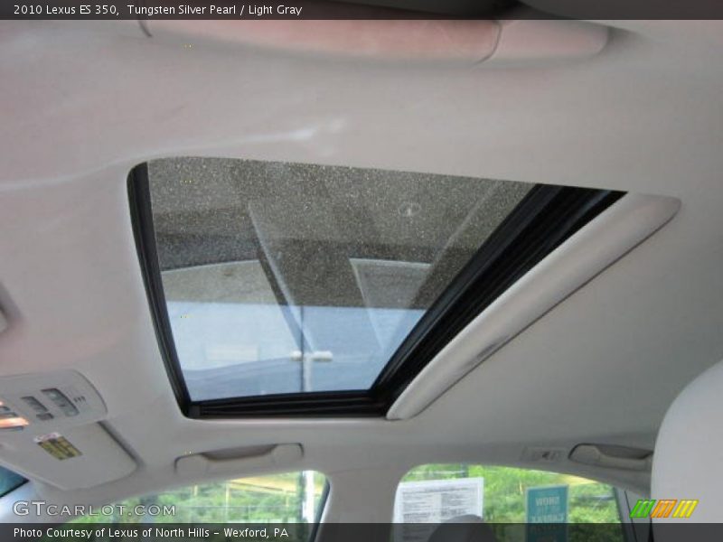 Tungsten Silver Pearl / Light Gray 2010 Lexus ES 350