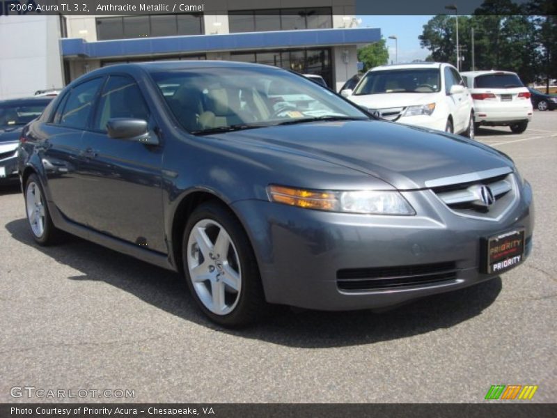 Anthracite Metallic / Camel 2006 Acura TL 3.2