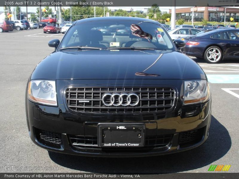Brilliant Black / Ebony Black 2005 Audi TT 3.2 quattro Coupe