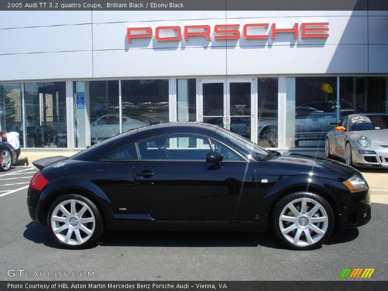 Brilliant Black / Ebony Black 2005 Audi TT 3.2 quattro Coupe