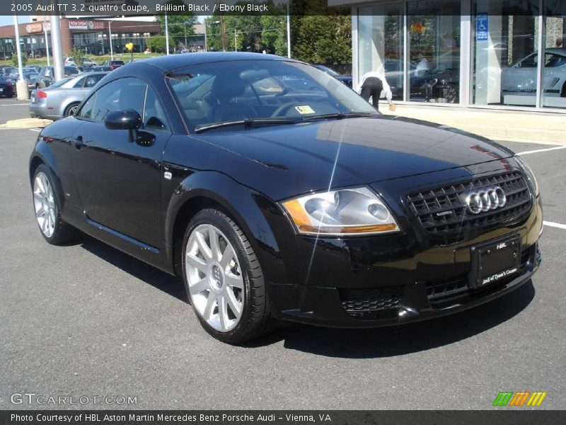Brilliant Black / Ebony Black 2005 Audi TT 3.2 quattro Coupe