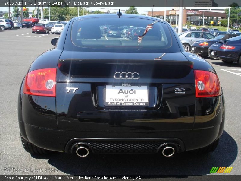 Brilliant Black / Ebony Black 2005 Audi TT 3.2 quattro Coupe
