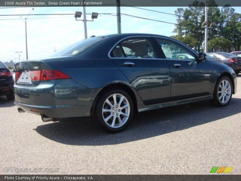 Deep Green Pearl / Parchment 2006 Acura TSX Sedan