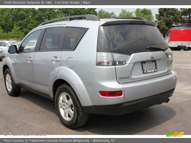 Cool Silver Metallic / Black 2008 Mitsubishi Outlander ES 4WD