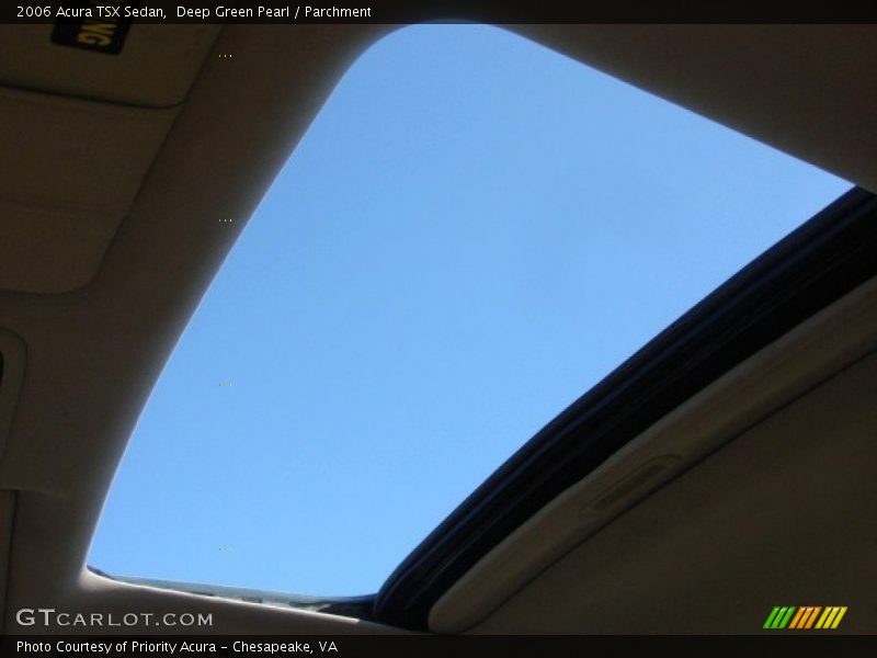 Deep Green Pearl / Parchment 2006 Acura TSX Sedan