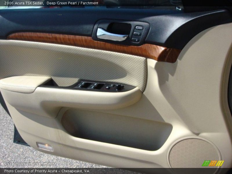 Deep Green Pearl / Parchment 2006 Acura TSX Sedan