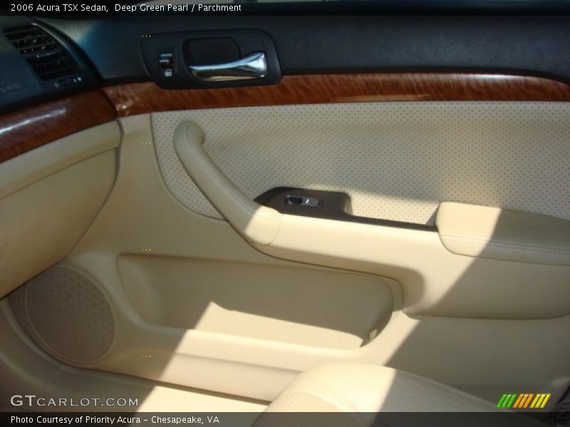 Deep Green Pearl / Parchment 2006 Acura TSX Sedan