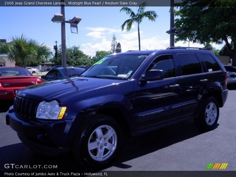 Midnight Blue Pearl / Medium Slate Gray 2006 Jeep Grand Cherokee Laredo
