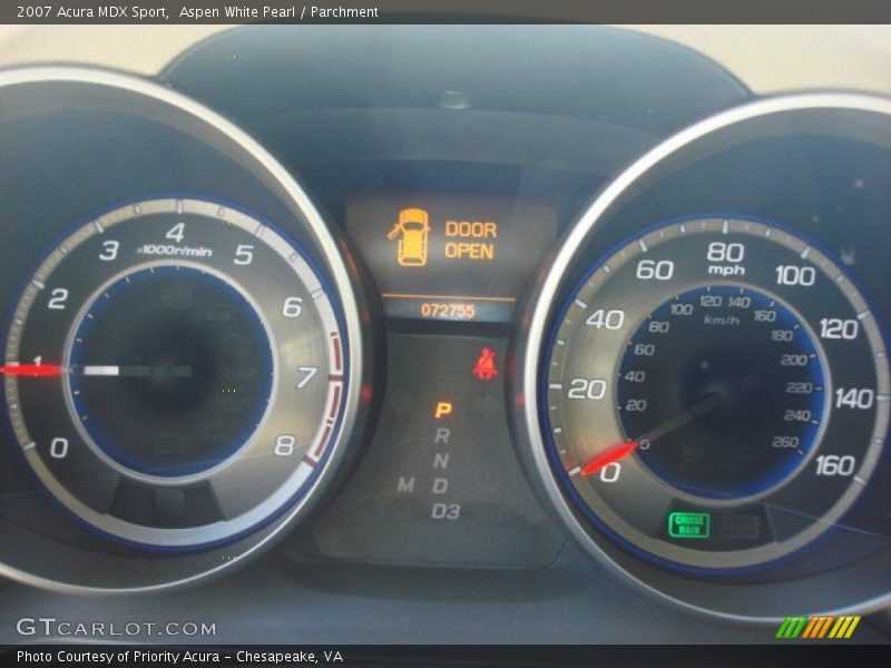 Aspen White Pearl / Parchment 2007 Acura MDX Sport
