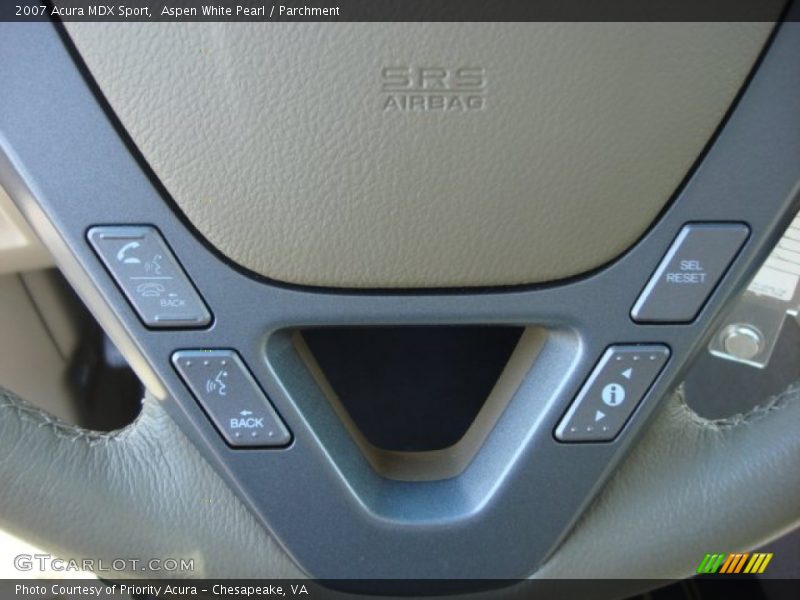 Aspen White Pearl / Parchment 2007 Acura MDX Sport