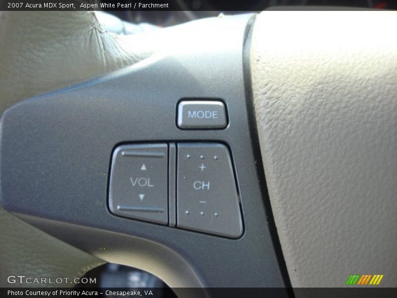 Aspen White Pearl / Parchment 2007 Acura MDX Sport