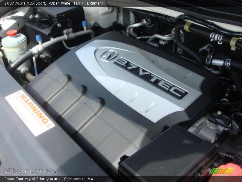 Aspen White Pearl / Parchment 2007 Acura MDX Sport