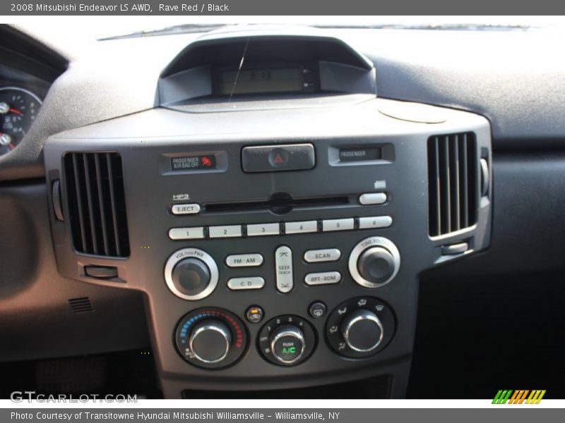 Rave Red / Black 2008 Mitsubishi Endeavor LS AWD