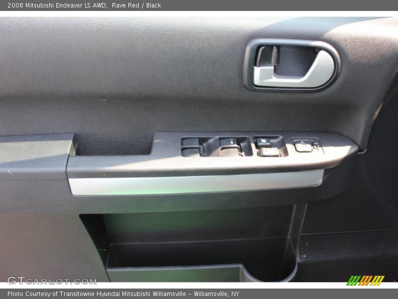 Rave Red / Black 2008 Mitsubishi Endeavor LS AWD