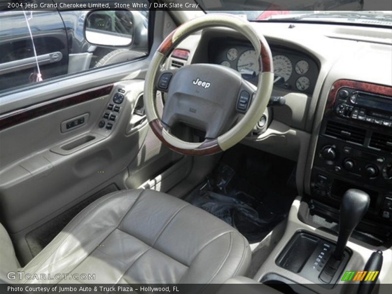 Stone White / Dark Slate Gray 2004 Jeep Grand Cherokee Limited