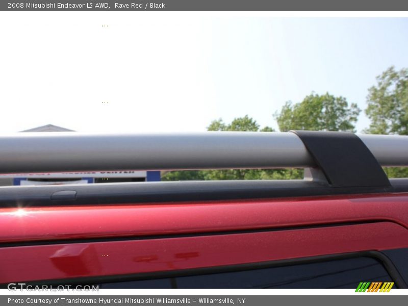 Rave Red / Black 2008 Mitsubishi Endeavor LS AWD