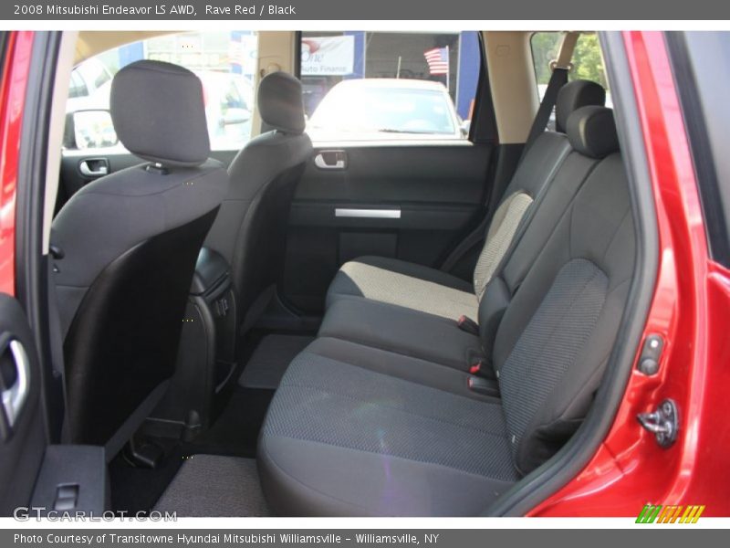 Rave Red / Black 2008 Mitsubishi Endeavor LS AWD