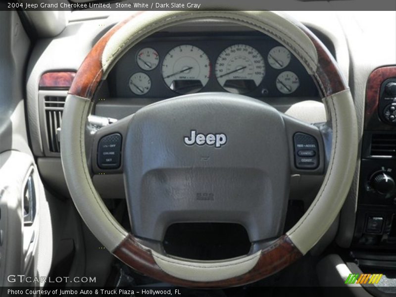 Stone White / Dark Slate Gray 2004 Jeep Grand Cherokee Limited