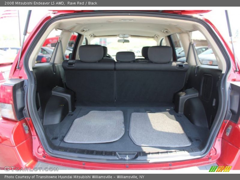 Rave Red / Black 2008 Mitsubishi Endeavor LS AWD