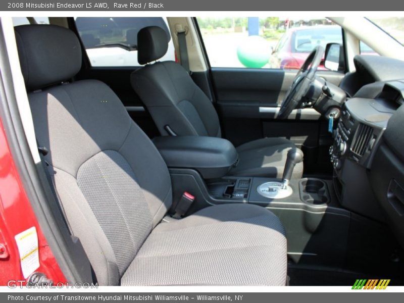 Rave Red / Black 2008 Mitsubishi Endeavor LS AWD