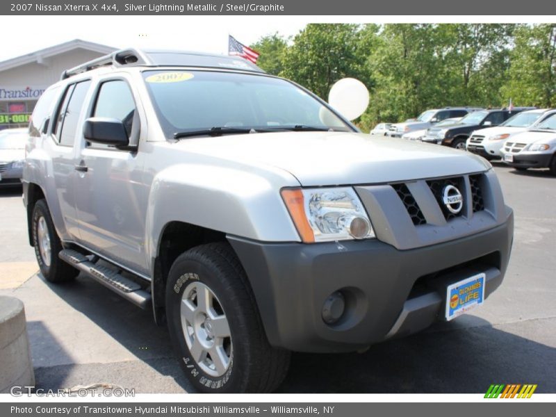 Silver Lightning Metallic / Steel/Graphite 2007 Nissan Xterra X 4x4