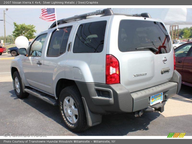 Silver Lightning Metallic / Steel/Graphite 2007 Nissan Xterra X 4x4