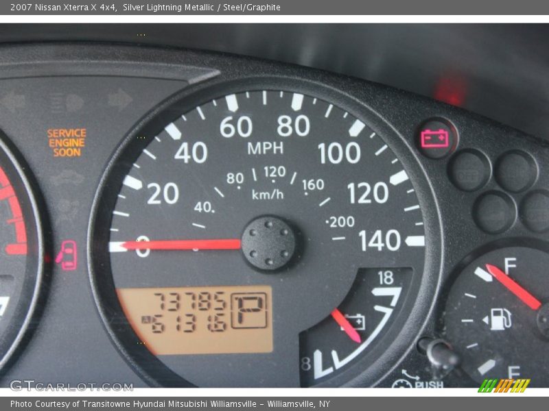 Silver Lightning Metallic / Steel/Graphite 2007 Nissan Xterra X 4x4