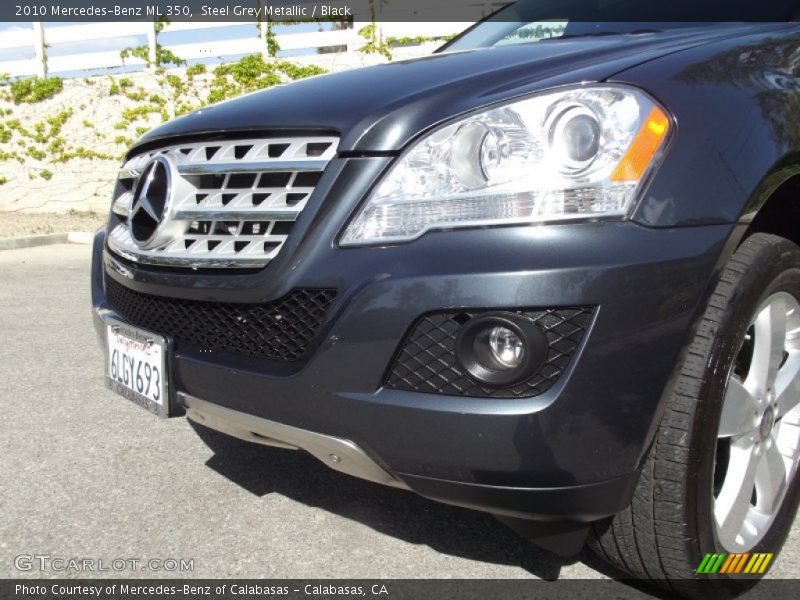 Steel Grey Metallic / Black 2010 Mercedes-Benz ML 350