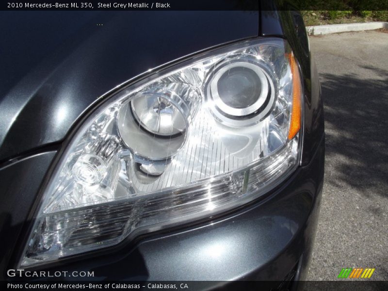 Steel Grey Metallic / Black 2010 Mercedes-Benz ML 350