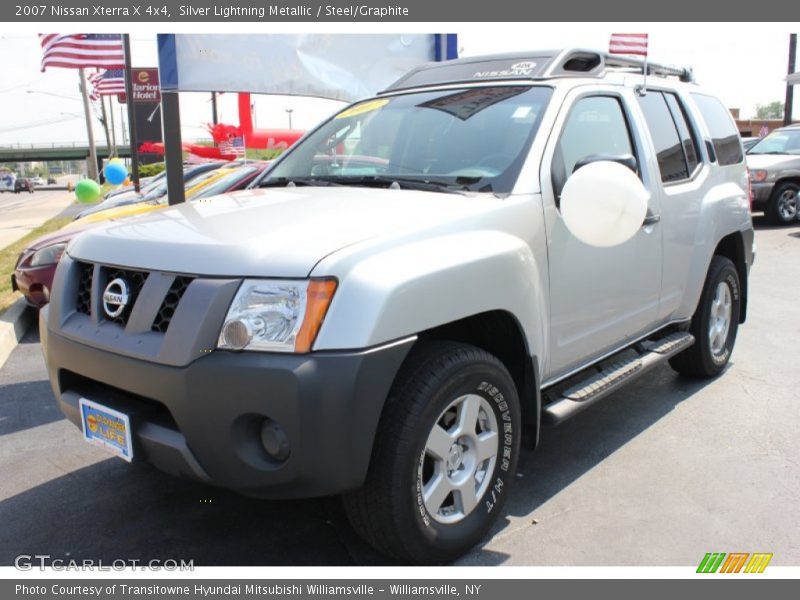 Silver Lightning Metallic / Steel/Graphite 2007 Nissan Xterra X 4x4