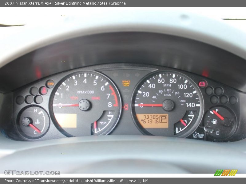 Silver Lightning Metallic / Steel/Graphite 2007 Nissan Xterra X 4x4
