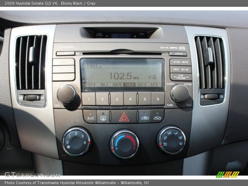 Ebony Black / Gray 2009 Hyundai Sonata GLS V6