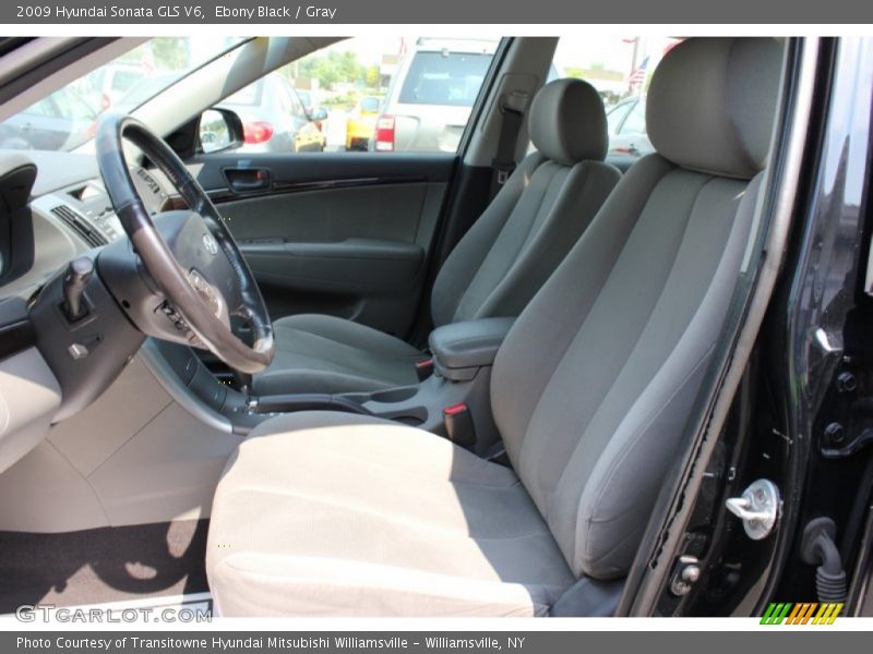 Ebony Black / Gray 2009 Hyundai Sonata GLS V6