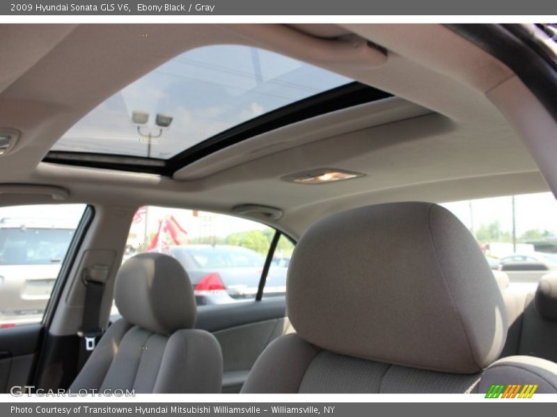 Ebony Black / Gray 2009 Hyundai Sonata GLS V6