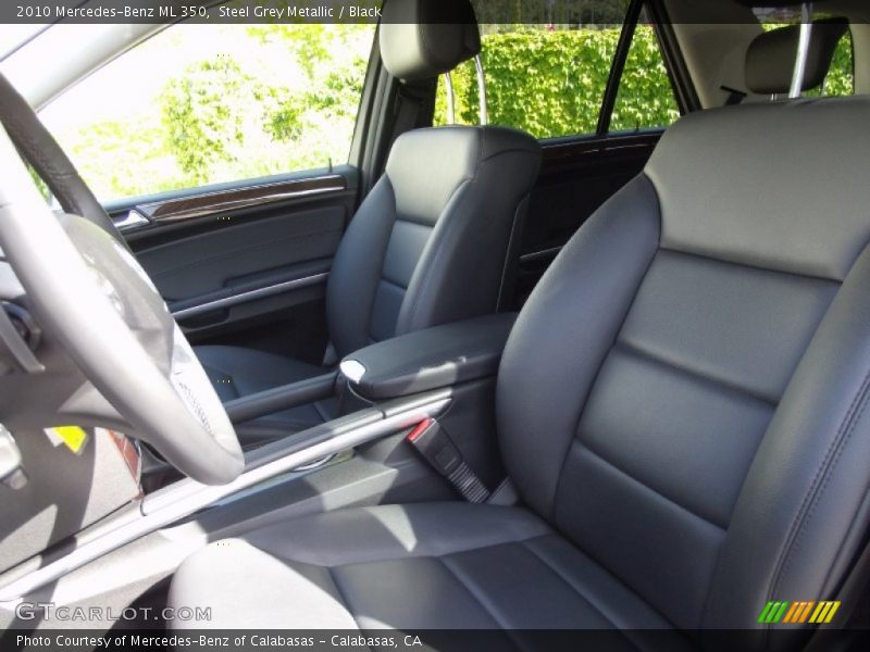 Steel Grey Metallic / Black 2010 Mercedes-Benz ML 350