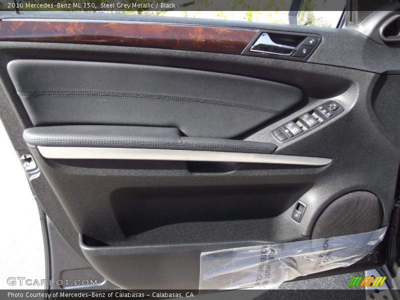 Steel Grey Metallic / Black 2010 Mercedes-Benz ML 350