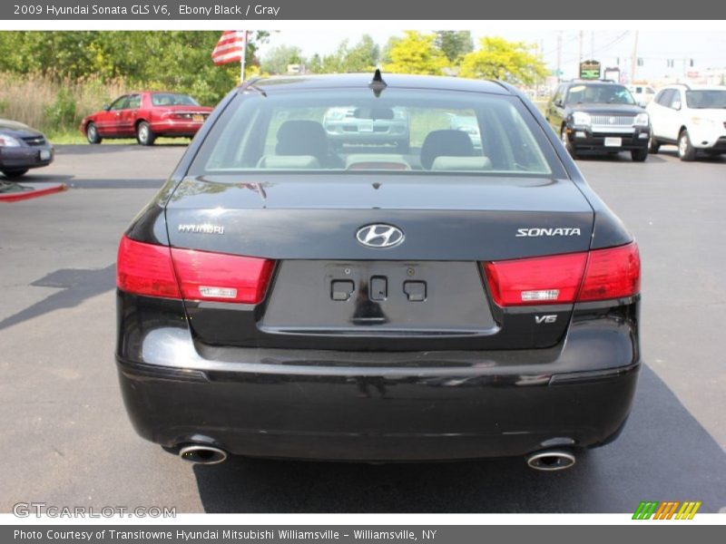 Ebony Black / Gray 2009 Hyundai Sonata GLS V6
